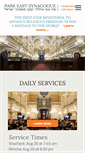 Mobile Screenshot of parkeastsynagogue.org